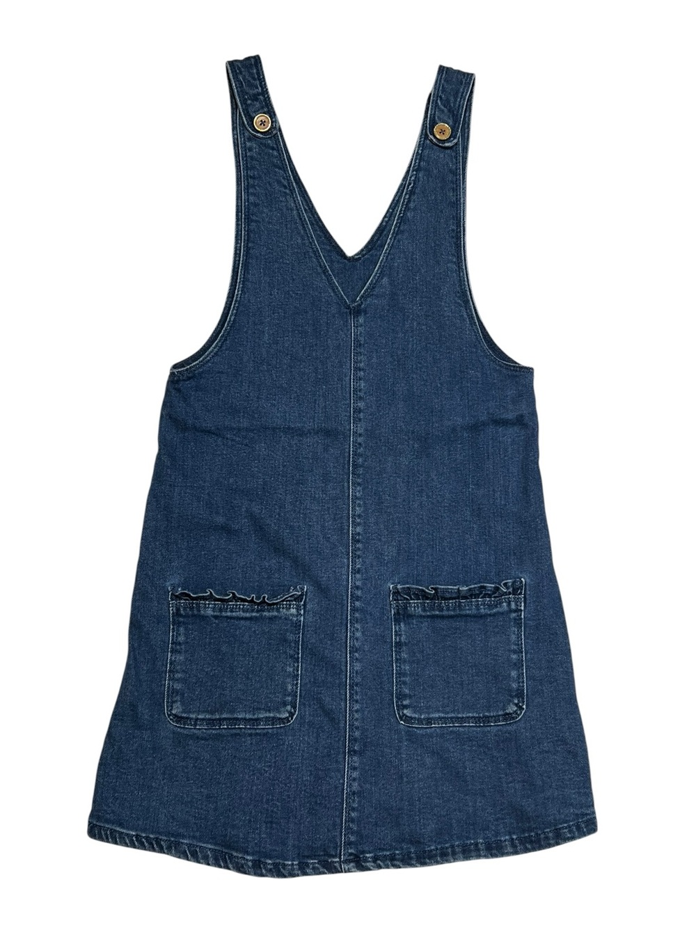 Denim Pinafore Jumper Dress Girls 14 Y - Blue overall dress